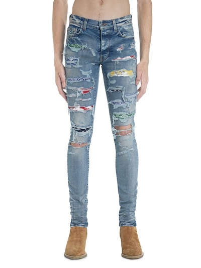 amiri patch denim