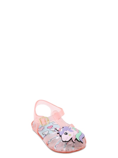 unicorn jelly sandals