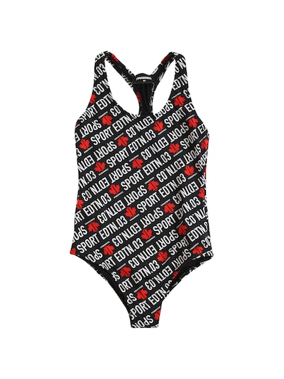 Luisaviaroma Girls Sport & Swimwear Swimwear Swimsuits Logo Lycra One Piece Swimsuit 