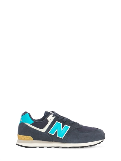 New Balance - 574 suede \u0026 mesh lace-up 