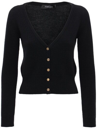 black mini cardigan