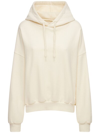 The Frankie Shop - Vanessa cotton sweatshirt hoodie - White | Luisaviaroma