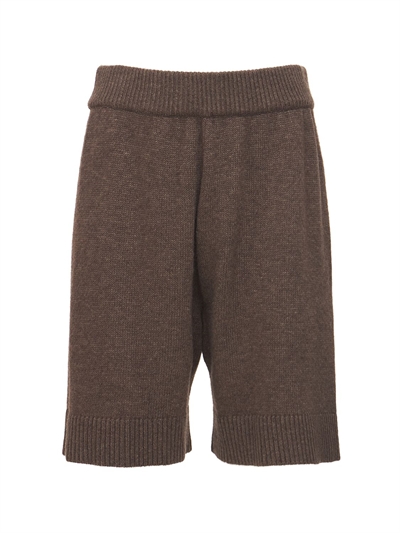Juno wool blend knit lounge shorts 