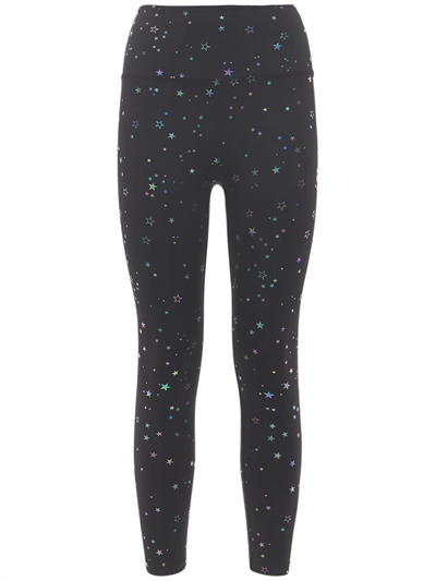 Tossed star high waisted midi leggings 