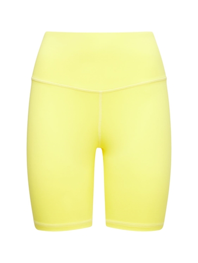 yellow cycling shorts
