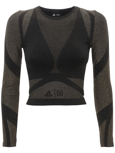 adidas cropped long sleeve top