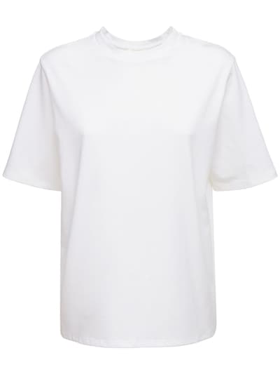 Chiara boxy cotton jersey t-shirt - The Row - Women | Luisaviaroma