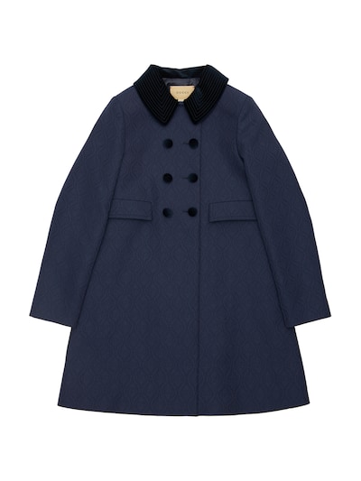 gucci coat navy