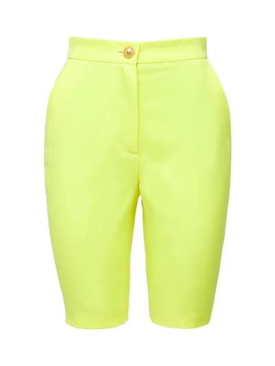 neon yellow biker shorts