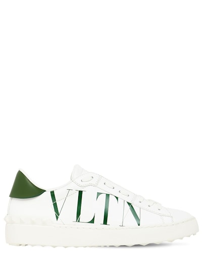 valentino garavani studded printed sneakers