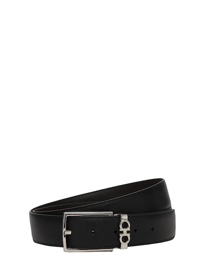 3cm Gancino Reversible Leather Belt Luisaviaroma Men Accessories Belts 