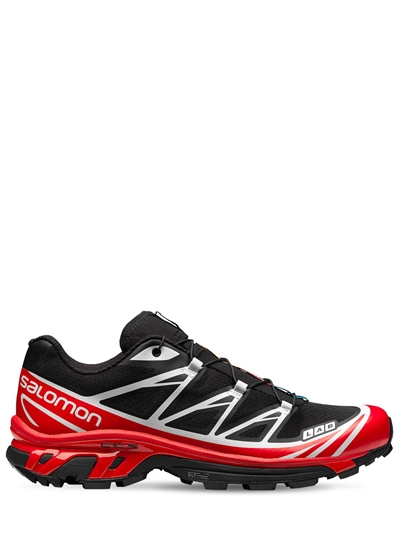 salomon red shoes