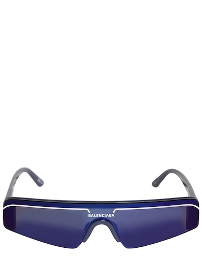 Vil ikke Skalk Stor Balenciaga - Ski rectangle 0003s acetate sunglasses - Blue/Mirrored |  Luisaviaroma