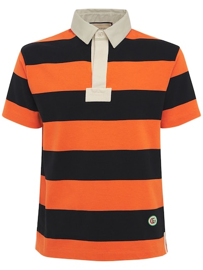 black and orange gucci shirt