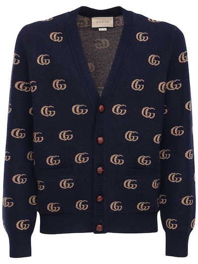 gucci blue cardigan