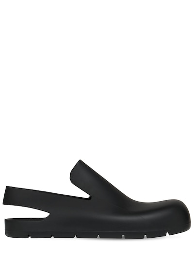 rubber sole mules