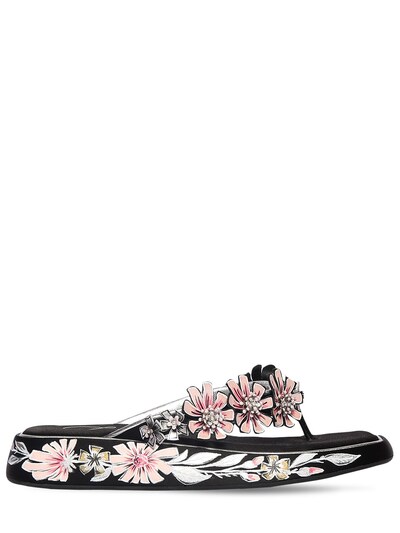 sandals with flower embellishment