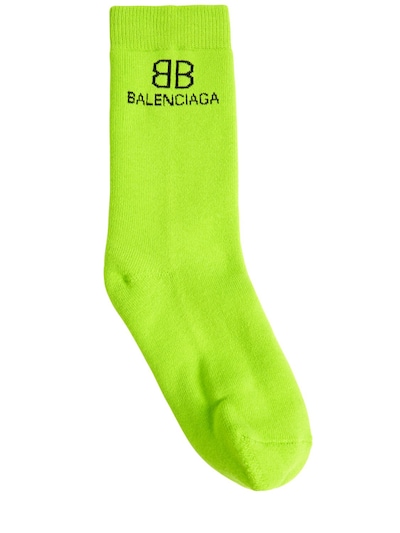 Balenciaga - Logo cotton blend socks 