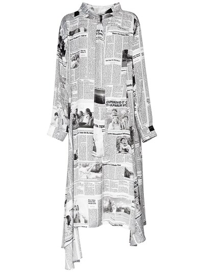 dress with newspaper print