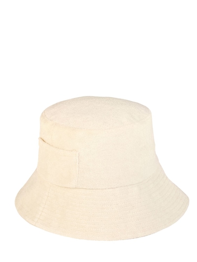 lack of color beige bucket hat