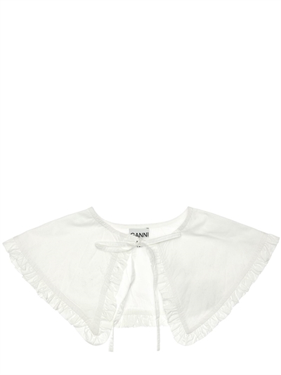 GANNI - Cotton poplin collar 