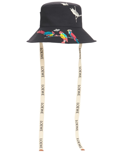 ibiza canvas \u0026 leather hat - | Luisaviaroma