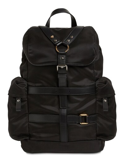 versace leather backpack