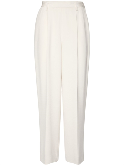 Ralph Lauren Collection - Pantaloni in cady di seta - Avorio | Luisaviaroma
