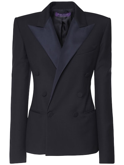 womens navy tuxedo jacket