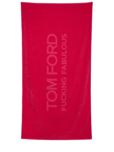 Tom Ford - Fabulous cotton beach towel - Hot Pink | Luisaviaroma