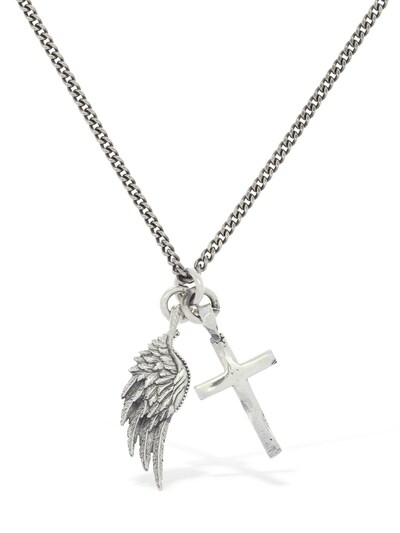 Wing & cross long necklace - Emanuele Bicocchi - Men | Luisaviaroma