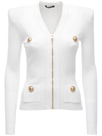 gold knit cardigan