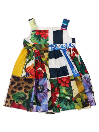 dolce and gabbana printed cotton dress