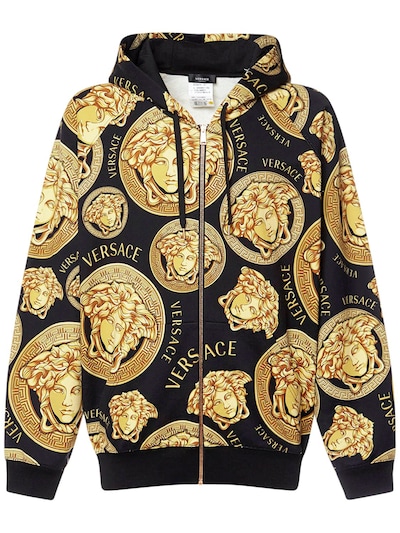 black and gold versace hoodie