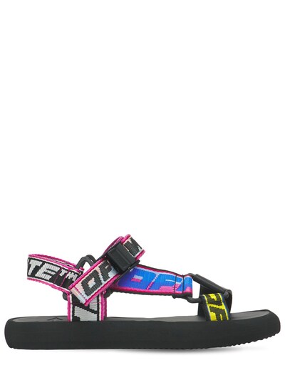 multicolor leather sandals