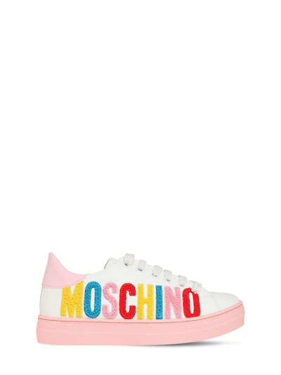 pink moschino sneakers