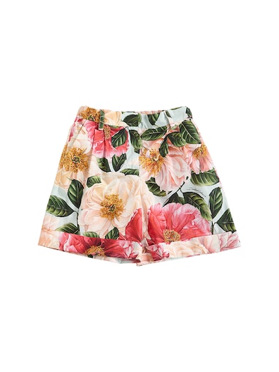 Dolce & Gabbana - Floral print cotton poplin shorts - Multicolor |  Luisaviaroma