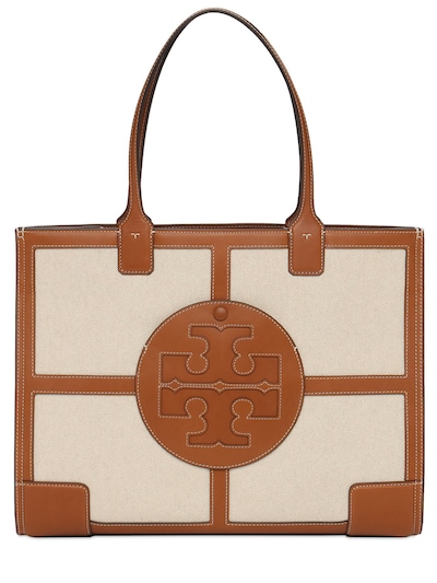 tory burch ella leather tote