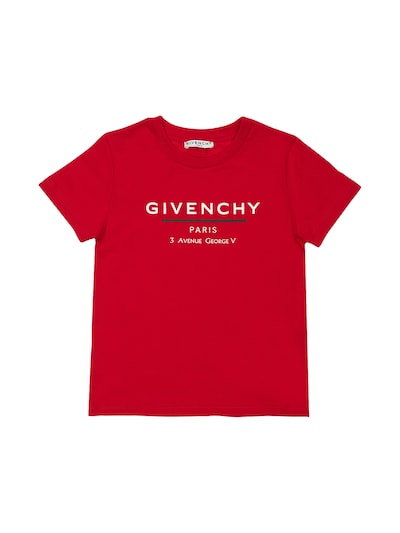 Givenchy - Logo printed cotton jersey t-shirt - Red | Luisaviaroma