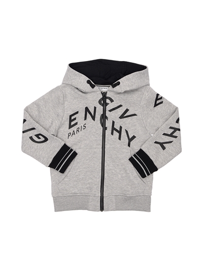 cotton zip sweatshirt