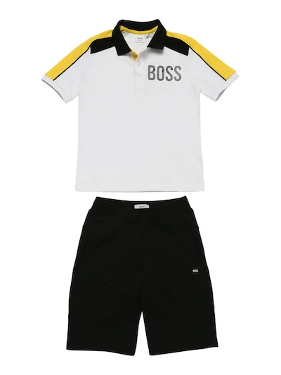 hugo boss shorts and shirt