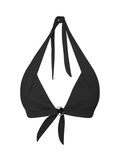 black halter neck bikini