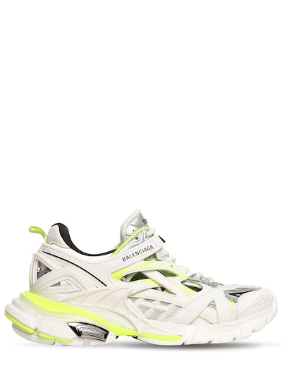 balenciaga track 2 white neon