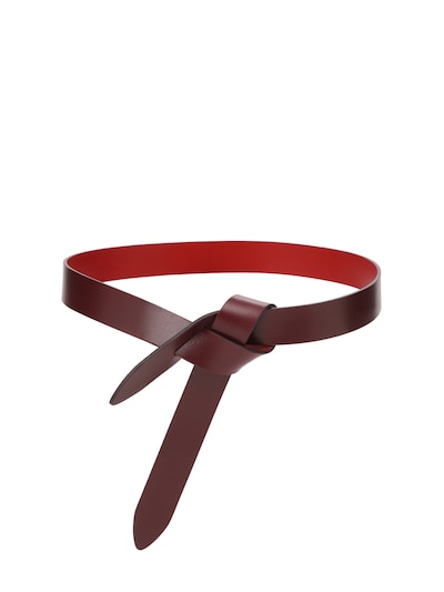 lecce leather belt
