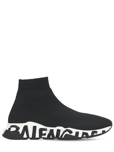 Speed graffiti knit sock runner sneakers - Balenciaga - Men
