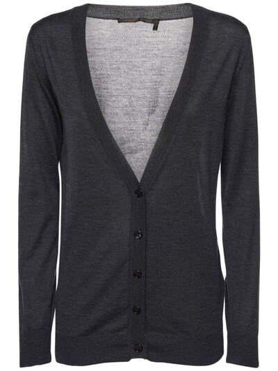 black and blue cardigan