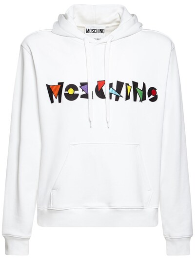 moschino white hoodie
