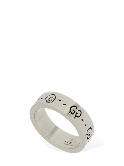 gucci ghost ring silver