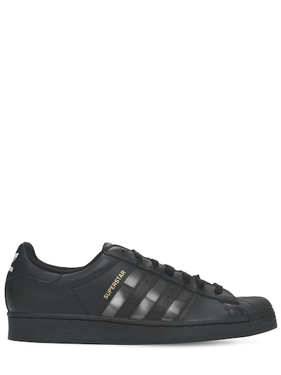 black leather adidas originals