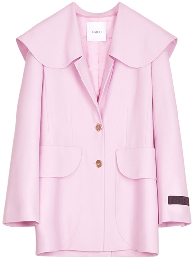 pink wool jacket ladies